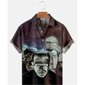 Summer Men's Hawaiian Shirt Movie Figures Horror Vintage | SAMAG