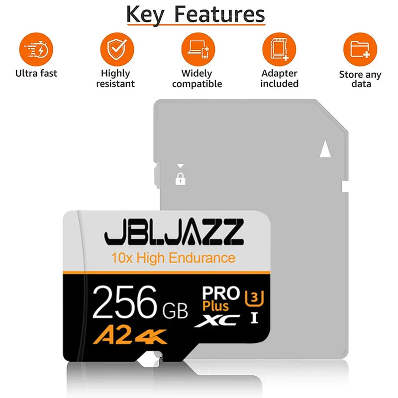 2026new 128GB Memory Cards Class 10 High Speed Micro TF/ SD Card Stable Performance SD Memory Card for Phones/Digital Camera