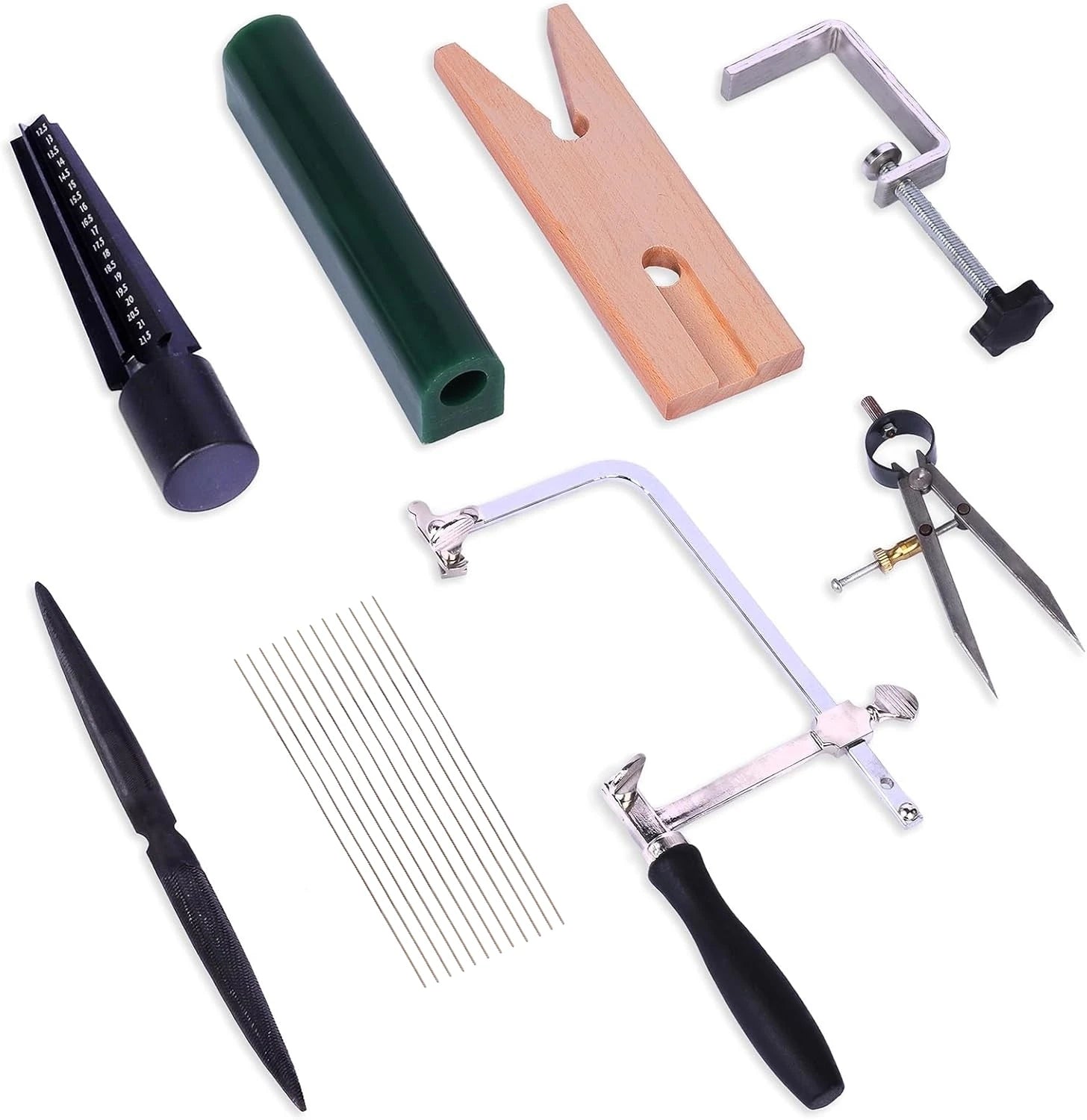 Professional Jewelry Wax Carving Kit with Ring Molds Saw Files and Lost Wax Casting Tools for Ring Making