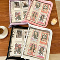 A5 Binder Cute Transparent Binder Notebook Filing Cabinet A5 Ring Pockets Leaf Filing Cabinet A5 Macaron Binder HYJ02