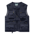 Men's Fishing Vest Breathable Multi Pocket Outdoor Mountaineering Cycling Camping Travel Photography Men's Sports Vest