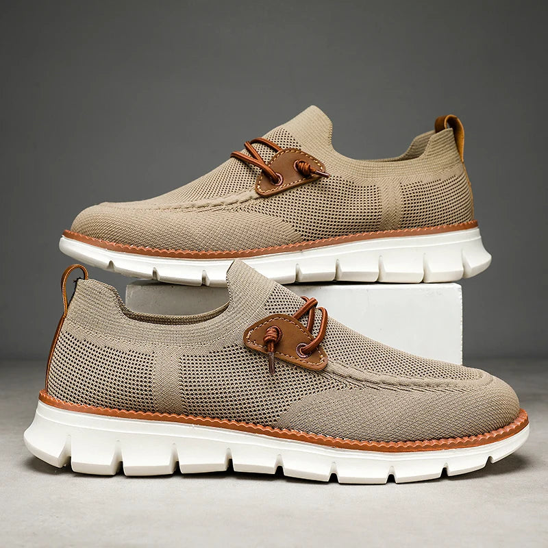 Mens Casual Loafers Shoes Slip On Fashion Walking Dress Sneakers Business Oxfords Work Lightweight Soft Sole Zapatos