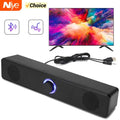 Bluetooth Soundbar for TV Computer Home Theater 4D Surround Speaker with Subwoofer Wired Stereo Strong Bass