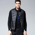 Men Winter Down Vests Mens waterproof Fashion Casual Down Sleeveless Vest Jackets Mens Autumn Couple Lightweight Work Waistcoat