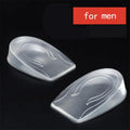 Silicone Gel Height Increase Insole Heel Lifting Inserts Shoe Foot Care Protector Elastic Cushion Arch Support Insert for Unisex