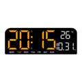 Large Digital Wall Clock Temp Date Week Display USB Powered Table Clock Wall-mounted Dual Alarms LED Clocks