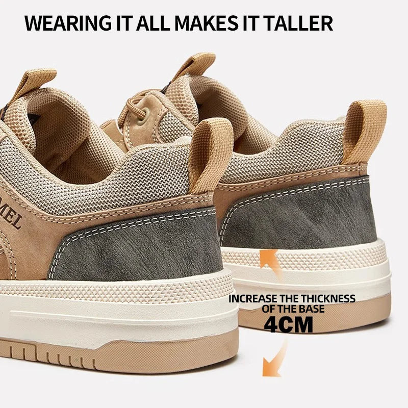 GOLDEN CAMEL Men's Shoes Retro Skateboarding Increased | SAMAG