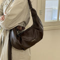 New Vintage Simple Hobo Bag Women Crossbody Large Capacity Foldable Shoulder Bag Comfortable and Texture Versatile Storage Bags