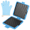 Microwave Sandwich Maker Microwave Grill Pan with Silicone Anti Scald Sleeve Microwaves Bacon Cooker Cookware Kitchen  Accessory