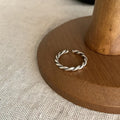 VENTFILLE 925 Sterling Silver Ring for Women Girl Gift Retro Open Trend Unique Design Geometric Asymmetric Jewelry Dropship