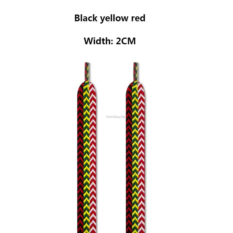 New Flat Shoelaces for Sneakers AF1 Shoe laces Width 1.5cm/2cm/3cm Shoelace luxury brand Laces Shoes 120/140/160cm Strings