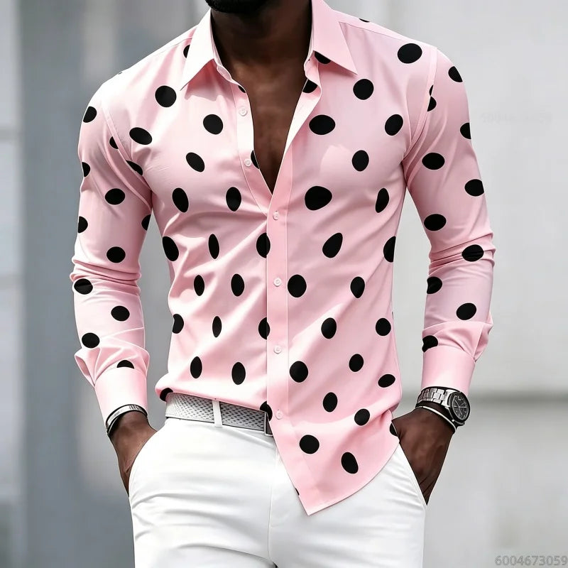 Men's shirt with polka dot print, trendy and personalized | SAMAG