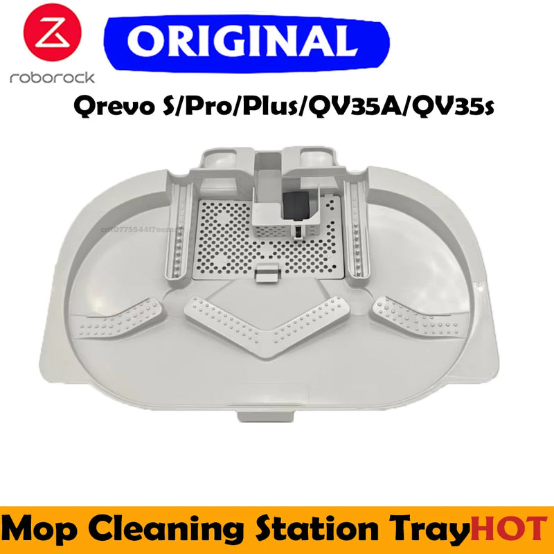 Original Roborock Qrevo C Mop Cleaning Station Tray Accessory for Qrevo S/Pro/Plus/QV35A/QV35s Vacuum Cleaner Mop Spare Parts