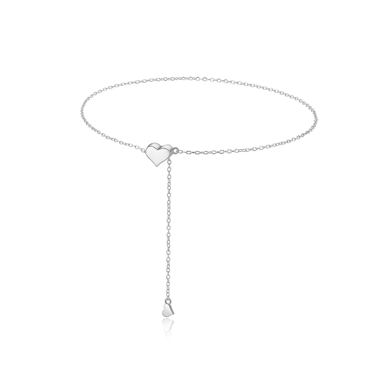 ANDYWEN 925 Sterling Silver Transformer Adjustable Chain Heart Pendant Charm Necklace Drop Choker Resizable Women Luxury Jewekry