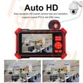 Mini 5-inch CCTV Tester 8MP AHD/CVI/TVI Mini Monitor Cameras Tester HDMI & VGA Input Video Cable Security Camera Tester