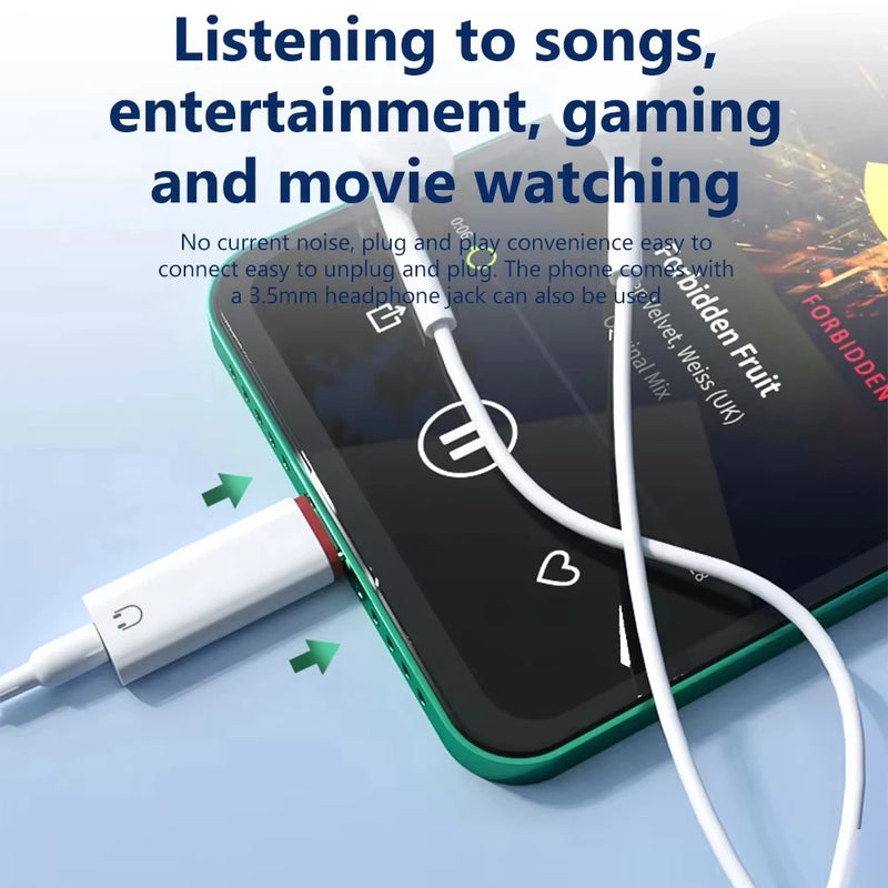 NNBILI Type C To 3.5mm Earphone Adapter 3.5 Jack USB C Audio Converter for iPhone 15 Samsung USB C to 3.5mm Headphone Connector