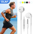 Multi-function 3.5MM Wired Earphones Headphones in Ear With Mic Sports Music Earduds Handfree Headsets For Xiaomi Samsung Huawei