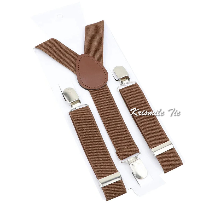 Fashion Men Kids Suspender Bowtie Sets For Wedding Party | SAMAG