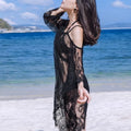 Sexy Cover Up Women Summer Lace Crochet Beach Dress Bathing Suit Bikini Swimwear Casual Boho Chic Vacation Outfit Hot Trendy