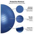 Yoga Ball 75cm Explosion-proof Gym Equipment for Pilates | SAMAG