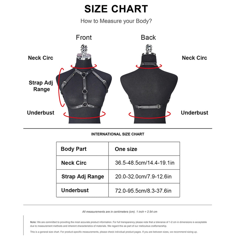 Fashion Belt Street Style Chest Harness Suspenders for Women Decoration Punk Rock Leather Gothic Clothing - Visuel 6 | SAMAG