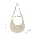 New Fashion Minimalist Shoulder Hobo Bag Large Capacity Casual Nylon Cowhorn Bag Niche for Women Underarm Crossbody Bag