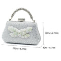 New Arrival Shoes for Women High Heel Rhinestone Paired with Handmade Petal Pointed-Toe Italian Shoes and Bags Matching Set