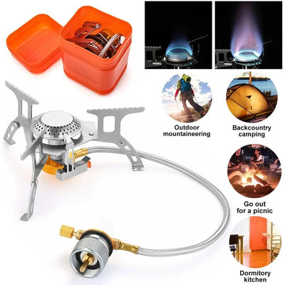 3900W Portable Backpacking Camping Gas Stove With Piezo | SAMAG