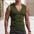 Men's vest V-neck vest solid color casual breathable slim sleeveless T-shirt men's wholesale