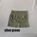 DF L0G0 Women Impact High Waist Seamless Hip Lifting Shorts Elastic Breathable Fitness Yoga Running Workout Shorts