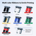 2Rolls Balck White or Color Ribbons of Niimbot M2 Thermal Transfer Label Printer Home Office 20-50mm Width Pint up to 24 Meters