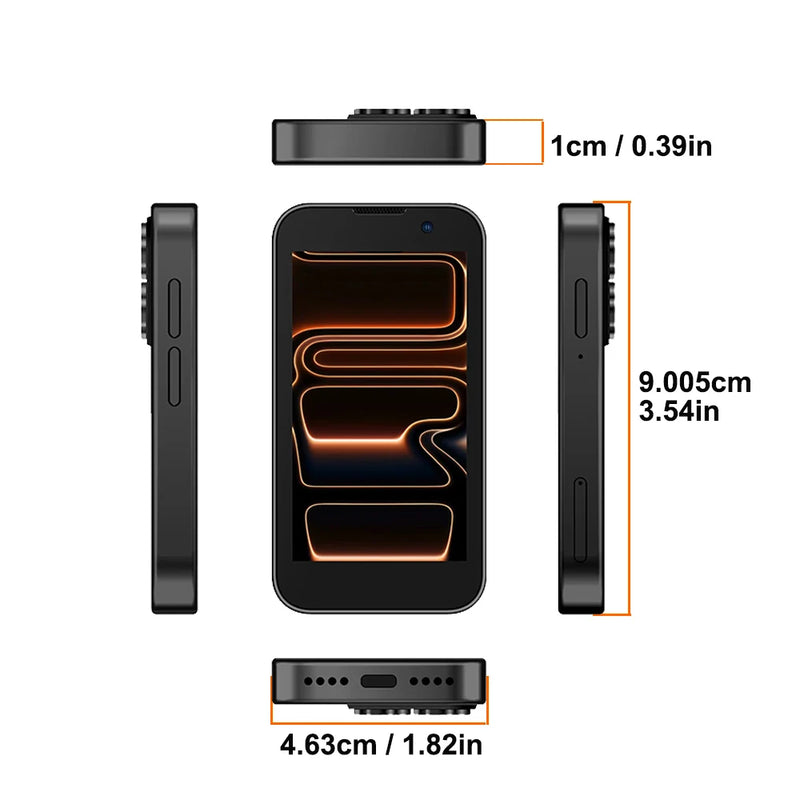 SOYES i17 Mini Smartphone 3.0" Display 2GB RAM 16GB ROM Dual SIM Standby Dual Camera Android 9.0 Multi Apps Support Small Phone
