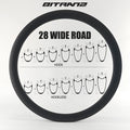 700C Road Bike 28mm Wide Carbon Rim Clincher Tubeless | SAMAG