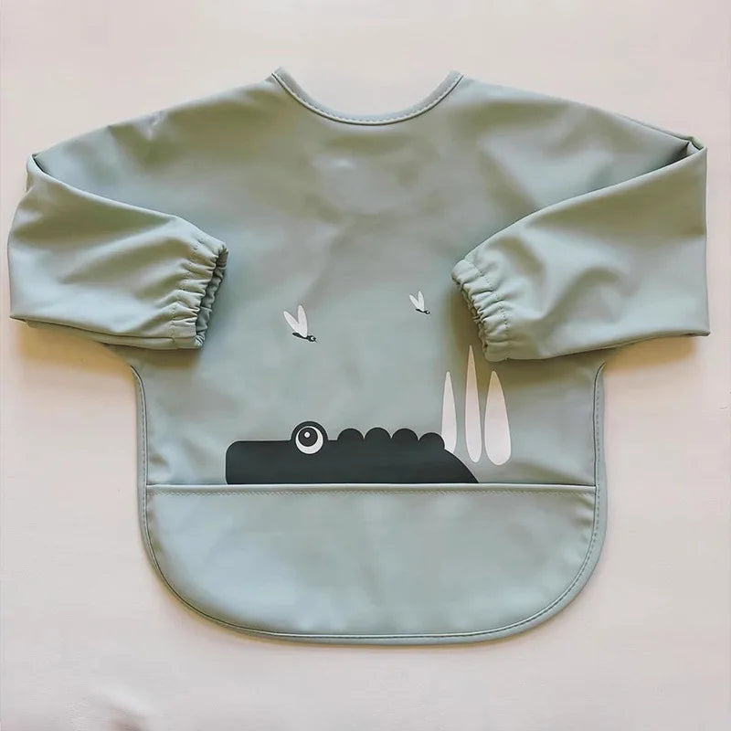 Cute Baby Bibs Waterproof Oil Proof Apron New Double Buckle Washcloth Feeding Bib Soft Burp Cloth For Boy Girl Bandana Bibs