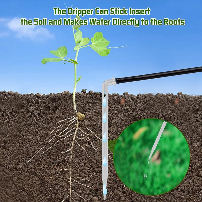 Solar Automatic Drip Irrigation System Kit Plant Water Machine with Anti Siphon Garden Outdoor Indoor Green Plant Water Jardin