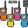 2/3/4 Pack Walkie Talkies for Adults and Kids, Long Range Rechargeable 2 Way Radios with VOX for Camping Hiking Cycling