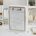 A4 Multifunctional Folder - Transparent Document Organizer Writing Pad for Students, Exam Paper Storage Binder Convenient