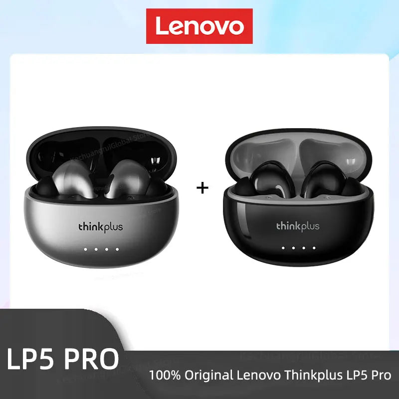 Lenovo LP5 PRO Wireless Bluetooth 5.4 Earphones TWS HiFi Sound Gaming Earbuds LP5Pro Sport Headset Long Standby with Mic 2025