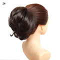 Jeedou Messy Bun Chignon Donut Hair Pad Elastic Hair Rope Rubber Band Synthetic Hairpiece Hair Accessories for Women