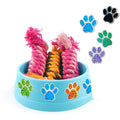 50 - Dog Cat Bear Paw Labels Stickers 1inch Colorful Print - View 5 | SAMAG
