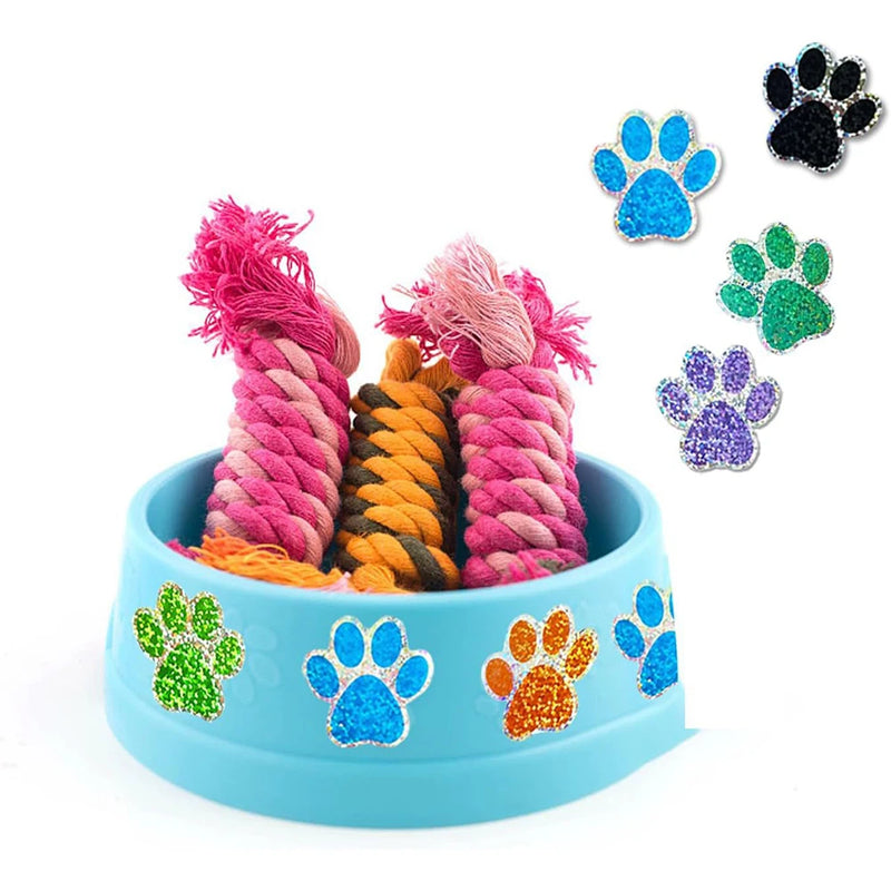50 - Dog Cat Bear Paw Labels Stickers 1inch Colorful Print - View 5 | SAMAG