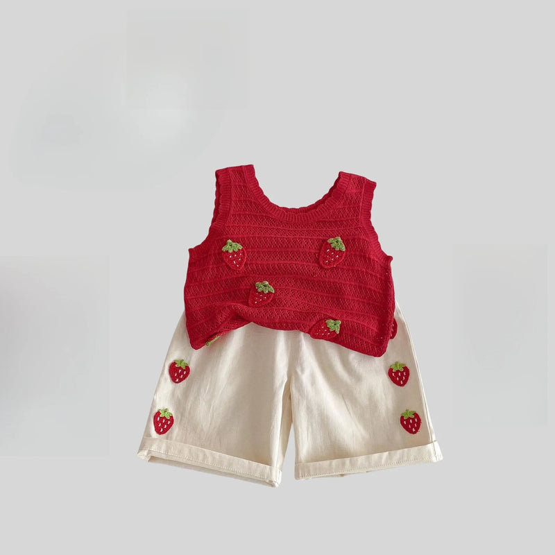 MILANCEl Summer Kids Clothing Set Strawberry Vest - View 12 | SAMAG