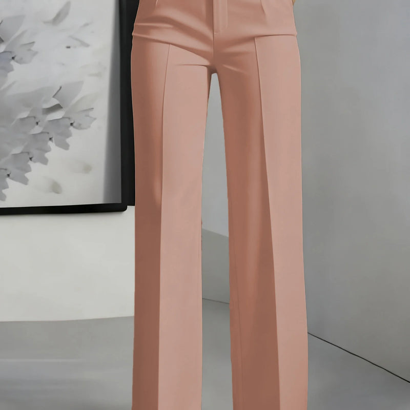 New Women's High - Waisted Draped Straight - Cut Suit Pants - View 23 | SAMAG