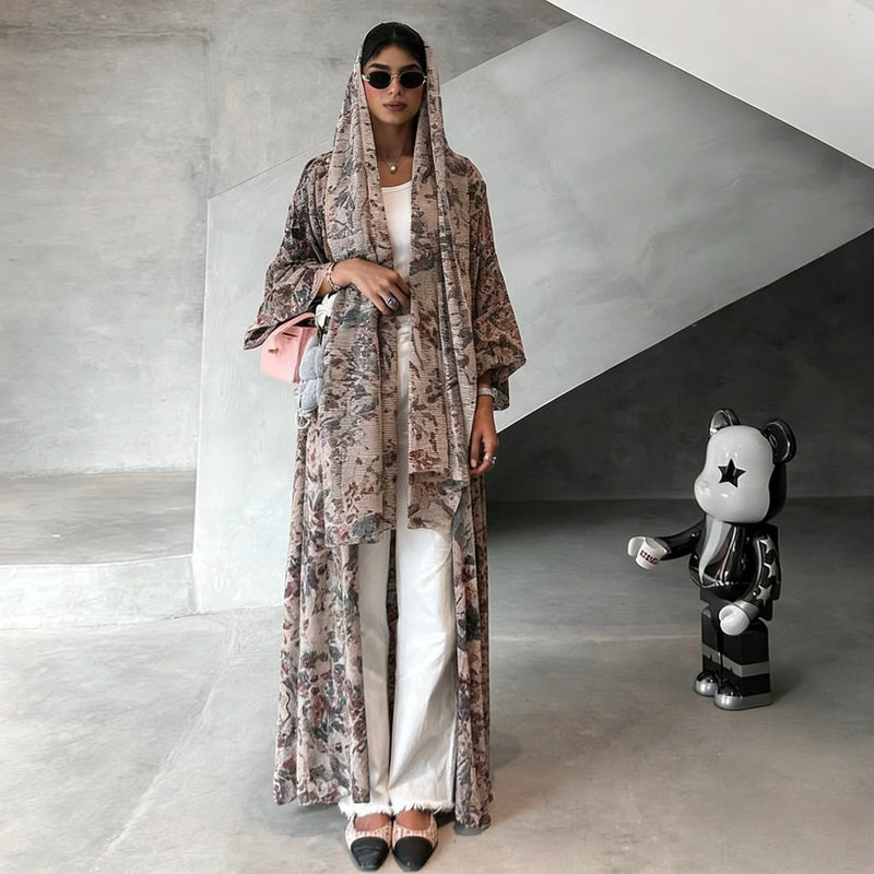 Elegant Traditional Arabic Fashion Abaya with Loose Long | SAMAG