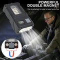 Multifunctional USB Rechargeable Portable Emergency Light Adjustable Angle Flashlight Side Lamp Hiking Camping Working