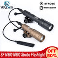 Strobe Flashlight Surefir SF M300 M300W Scout Light WADSN Tactical Torch M600 M600W LED White Lamp Hunting Camping Airsoft X300