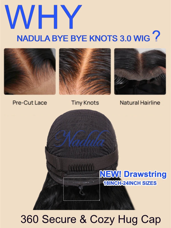Nadula 13x4 7X5 Chestnut Brown BOB Wig Yaki Straight Pre-Bleached Knots Pre Cut HD Transparent Lace Human Hair Wig Ready to Wear