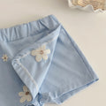 6M -3Y Baby Clothes Outfits Summer New Korean Style Short sleeve + Flower Embroidery Shorts Sets Toddler Costume Cute Girls Suit