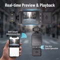 2K HD Action Camera, One-Button & Loop Recording, Portable Cam for Outdoor Sports Travel Daily Vlog
