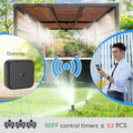 Garden Smart Bluetooth APP Remote Control Timer Irrigation Set 1/4'' Hose Adjustable 8-hole Sprinkler Automatic Watering System